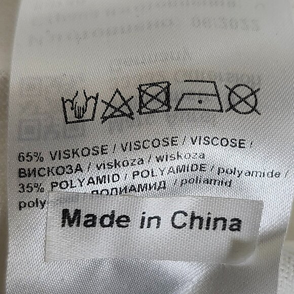 Marc Aurel Women's White Short Sleeved Top Size 36 - Picture 5 of 6